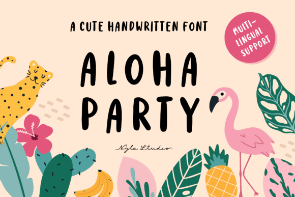 Aloha Party: A Handwritten Font for Editorial Design