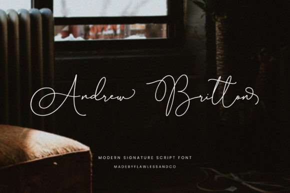 Andrew Britton: A Signature Font for Elegant Branding