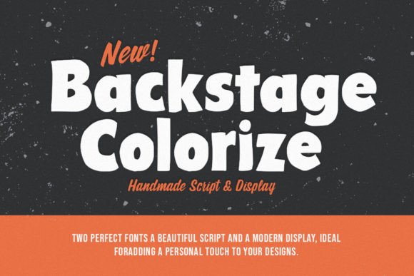 Backstage Colorize: A Hand-Brush Typeface for Branding
