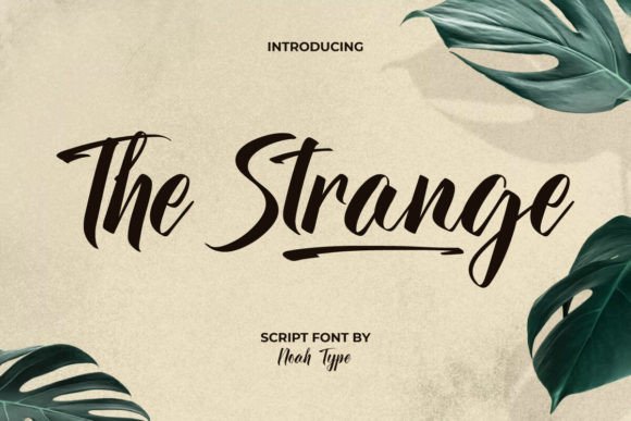 Branding with The Strange: A Bold Script Font for Modern Identity