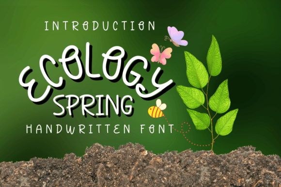 Ecology Spring: A Handwritten Font for Authentic Branding