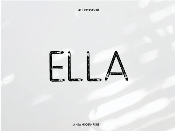 Ella: A Sweet Script Font for Editorial Design
