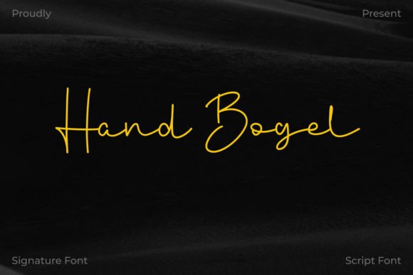 Hand Bogel: A Premium Script Font for Elegant Branding