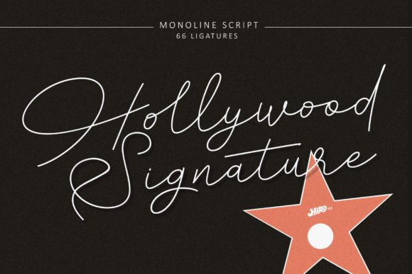 Hollywood Signature Font for Small Business Branding