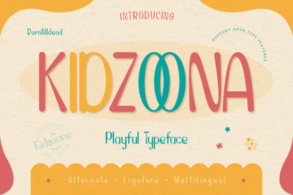Kidzoona Font: Cheerful Typography for Handmade Brands