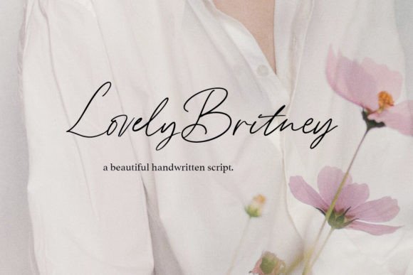 Lovely Britney: The Perfect Script Font for Handmade Brands