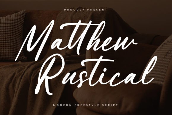 Matthew Rustical: A Modern Script Typeface for Editorial Design