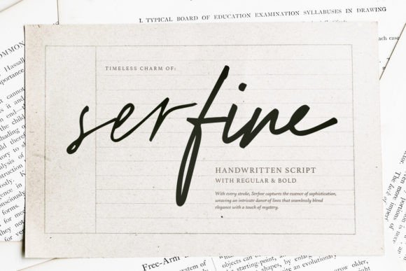 Serfine: The Script Font That Stops the Scroll