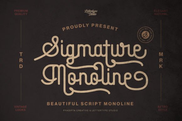 Sigmature Monoline: A Retro Script Font for Modern Campaigns