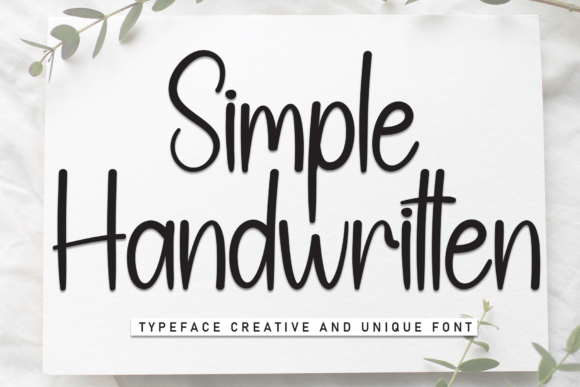 Simple Handwritten: A Versatile Typeface for Small Business Branding