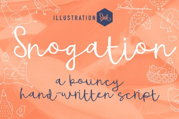 Snogation: A Playful Handwritten Font for Editorial Design