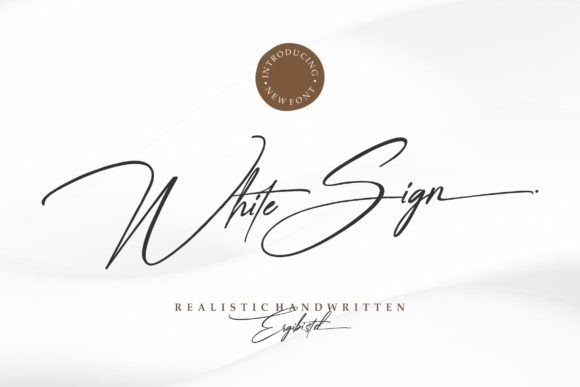White Sign: An Elegant Script Typeface for Branding