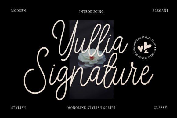 Yullia Signature: The Perfect Handwritten Typeface for Crafters