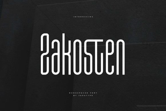 Zakosten: A Monospaced Typeface for Modern Editorial Design